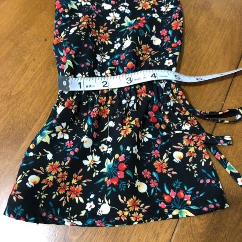 J.Crew Mercantile Black‎ Floral Bell Sleeve Blouse